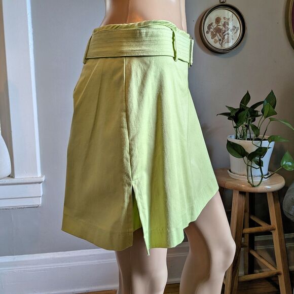 NWT Vintage 1990s David Paul Mini Skort Green Skirt Tennis Golf Size 6 - Picture 3 of 9